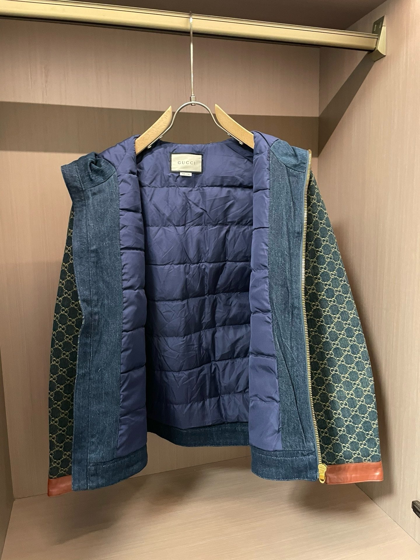 Jacquard denim jacket