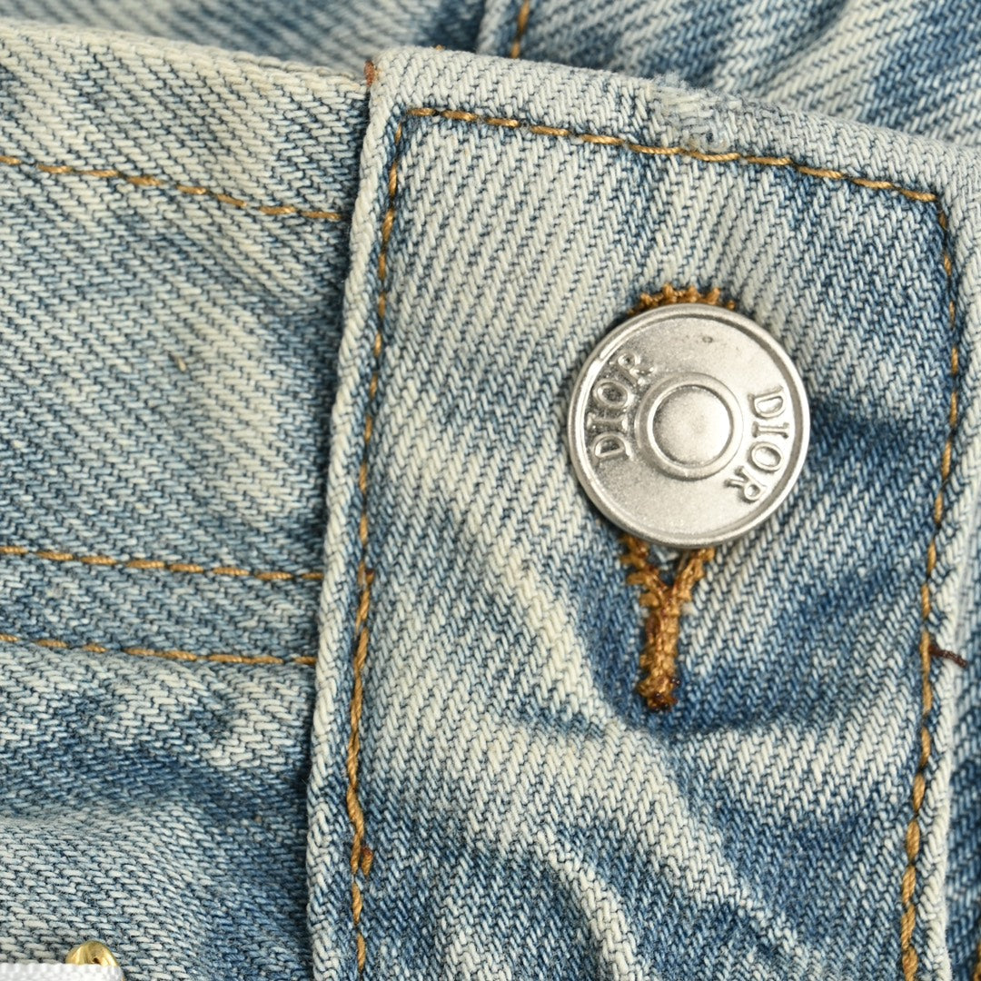 pocket split jeans