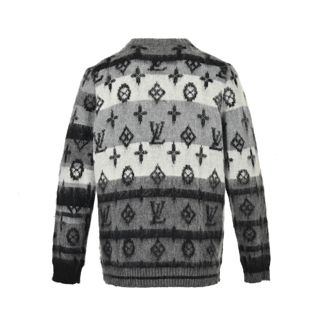 Presbyopie Allover-Print Mohair-Pullover