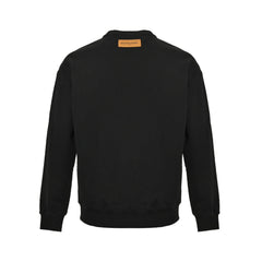 Embossed presbyopic round neck sweatshirt