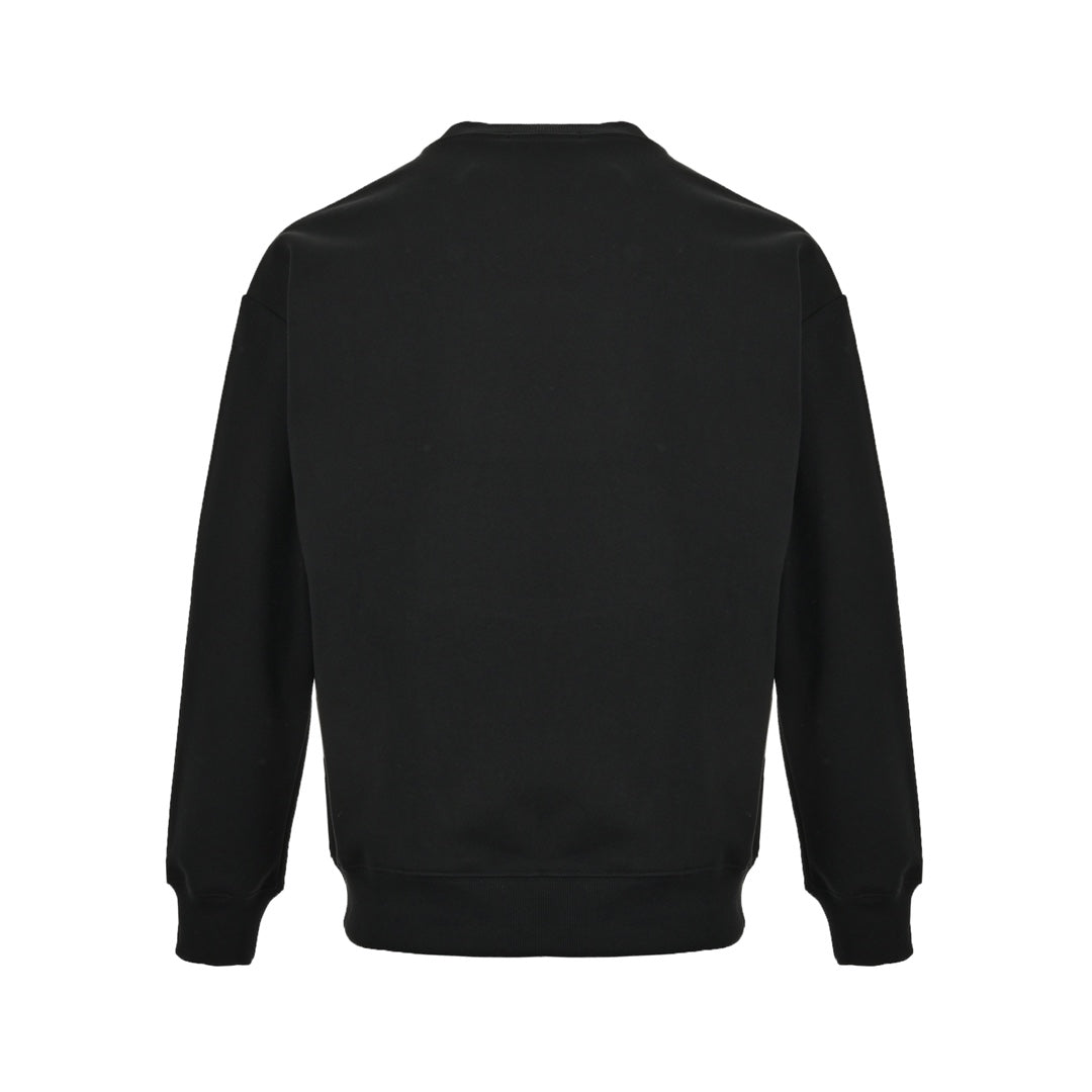 Silver label embroidered logo crew neck sweatshirt