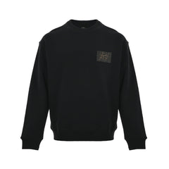 FF patch square label round neck sweatshirt