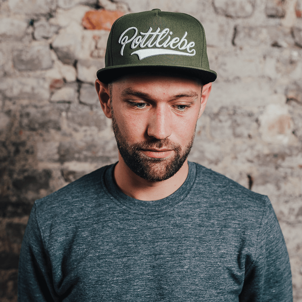 POTTLIEBE Snapback - Olive Blanc