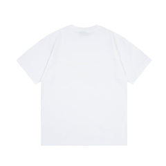 Gradient Ghost Overlay Print T Shirt