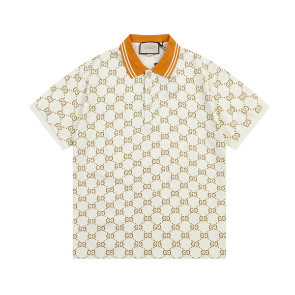 All-Over Double G Print Polo Shirt