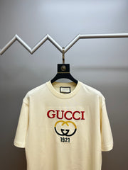 Letter Embroidered T Shirt